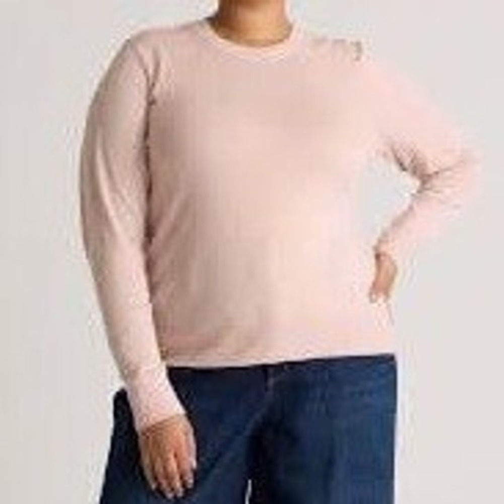 Quince Cotton Cashmere Sweater Women S Sugar Stone Pink Crewneck Capsule Luxury